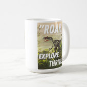 Dinosaurier Kaffeetasse (VorderseiteRechts)