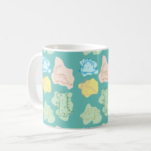 Dinosaurier Kaffeetasse (Vorderseite Links)