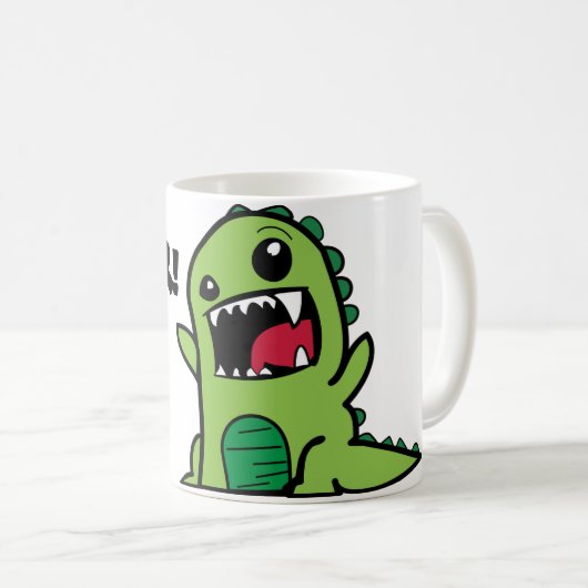Dinosaurier Kaffeetasse (VorderseiteRechts)