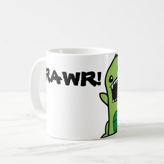 Dinosaurier Kaffeetasse (Vorderseite Links)