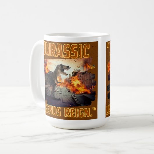 Dinosaurier Kaffeetasse (Vorderseite Links)