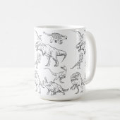 Dinosaurier Kaffeetasse (VorderseiteRechts)