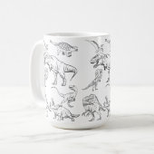 Dinosaurier Kaffeetasse (Vorderseite Links)