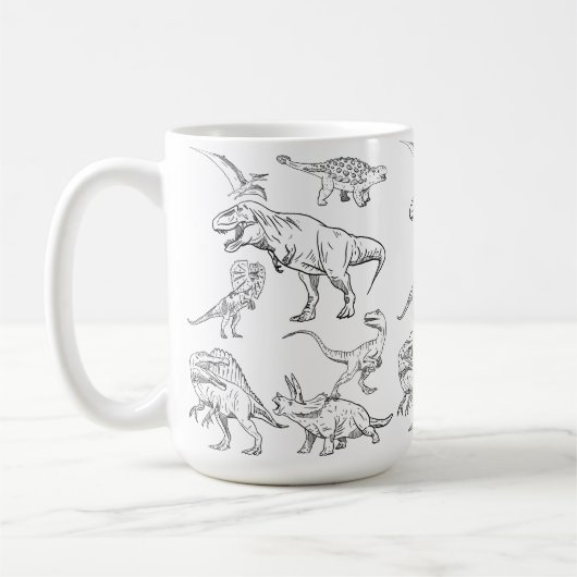 Dinosaurier Kaffeetasse (Links)