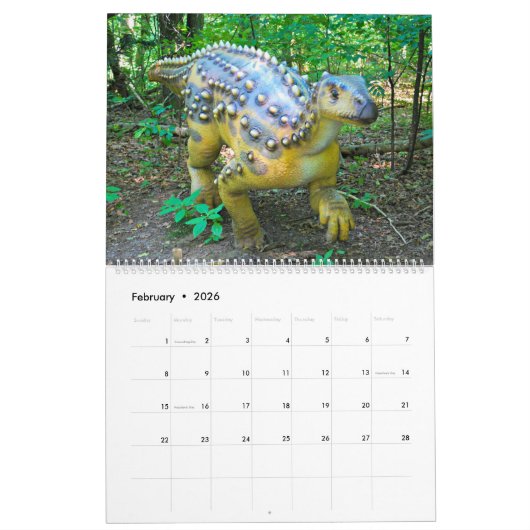 Dinosaurier Kalender (Feb 2026)