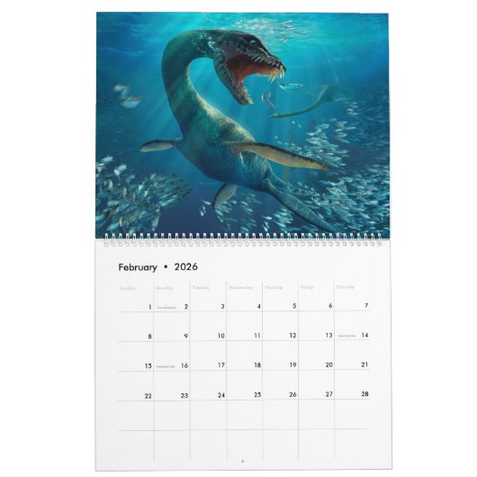 Dinosaurier Kalender 2021 David Penfound (Feb 2026)