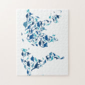 Dinosaurier-Karte der Weltkarte Puzzle (Vertikal)