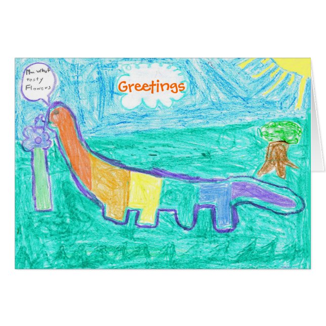 Dinosaurier kauen (Vorderseite (Horizontal))