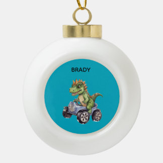 DINOSAURIER KERAMIK Kugel-Ornament
