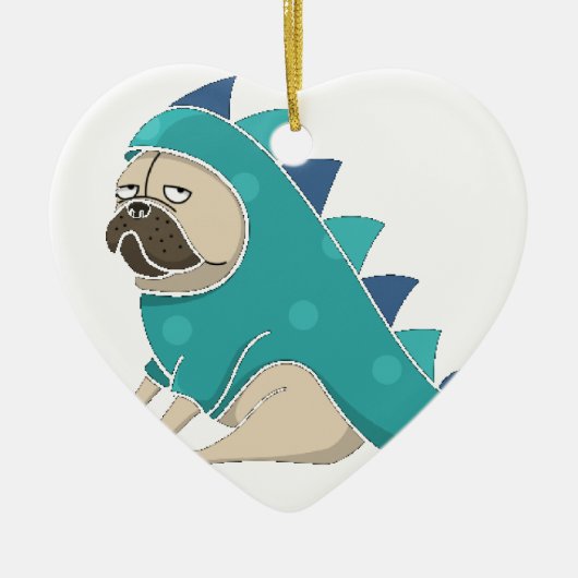 Dinosaurier Keramik Ornament (Vorne)