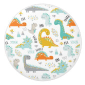 Dinosaurier Keramik Pull Keramikknauf (Vorderseite)