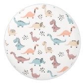 Dinosaurier Keramik Pull Keramikknauf (Vorderseite)