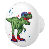 Dinosaurier Keramik Pull Keramikknauf (Rechts)