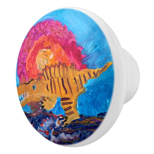 Dinosaurier Keramikknauf (Rechts)