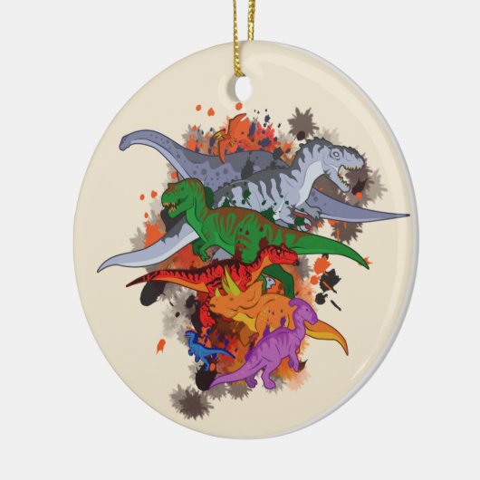 Dinosaurier Keramikornament (Links)