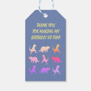 Dinosaurier Kids Custom Gift Tags Geschenkanhänger