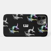 Dinosaurier-Kids-Monogramm Case-Mate iPhone Hülle (Rückseite (Horizontal))