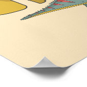 Dinosaurier Kid's Name Personalisiert Poster (Ecke)