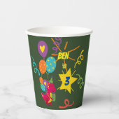 Dinosaurier kids Party Geschirr Pappbecher (Vorderseite)