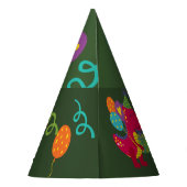 Dinosaurier kids Party Geschirr Partyhütchen (Rückseite)