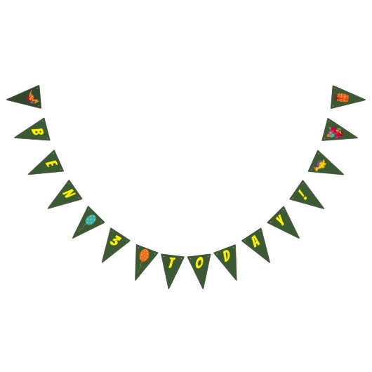 Dinosaurier kids Party Geschirr Wimpelkette (Alle)