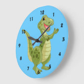 Dinosaurier Kids Wall Clock Große Wanduhr (Winkel)