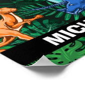 Dinosaurier Kinder Dino Jurassic Trex Boy Poster (Ecke)