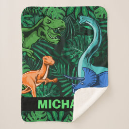 Dinosaurier Kinder Dino Jurassic Trex Boy Sherpadecke