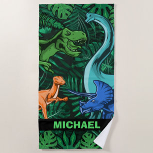 Dinosaurier Kinder Dino Jurassic Trex Boy Strandtuch