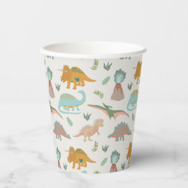 Dinosaurier Kinder Handgezeichnet Boho Dinosaurier Pappbecher