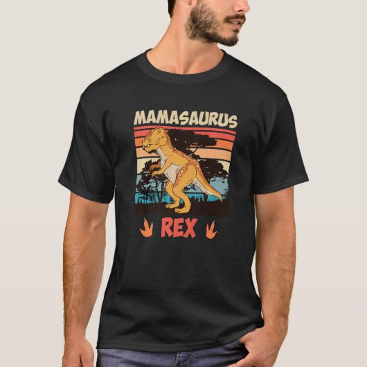 Dinosaurier-Kinder Mamasaurus rex Mutter 2 T-Shirt (Vorderseite)