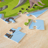 Dinosaurier-Kinder-Name-Puzzle Puzzle (Seite)