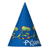 Dinosaurier-Kinder-Pajama-Party Partyhütchen (Links)