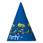 Dinosaurier-Kinder-Pajama-Party Partyhütchen (Rechts)