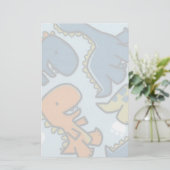 Dinosaurier-Kinder stationär Briefpapier (Stehend Vorderseite)