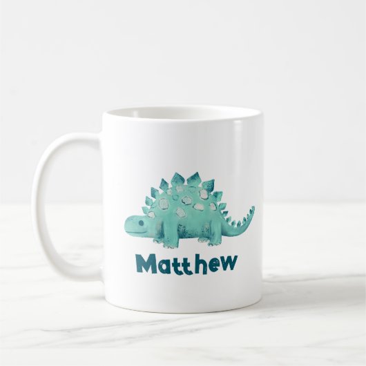 Dinosaurier-Kinder Stegosaurus Kaffeetasse (Links)
