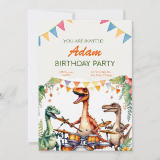 Dinosaurier Kindergeburtstag Einladung