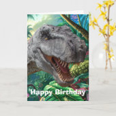 Dinosaurier-Kindergeburtstag-Karte Karte (Gelbe Blume)