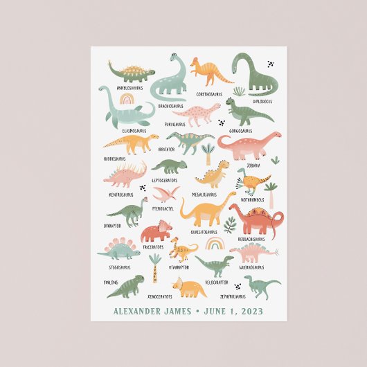 Dinosaurier-Kinderstube Poster