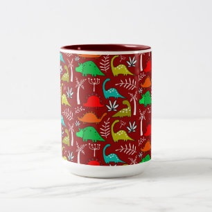Dinosaurier-Kinderzimmer-Dekoration für kleine Kin Zweifarbige Tasse