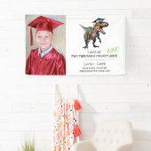 Dinosaurier Klasse 2024 Kinder Abschluss Foto Weiß Banner (Insitu)