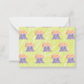 Dinosaurier-Klasse Valentine Note Card Mitteilungskarte (Rückseite)