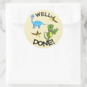 Dinosaurier Klassischer Rundsticker Runder Aufkleber (Tasche)