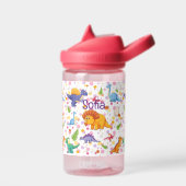 Dinosaurier Kleinkind personalize Name Dable Trinkflasche (Links)