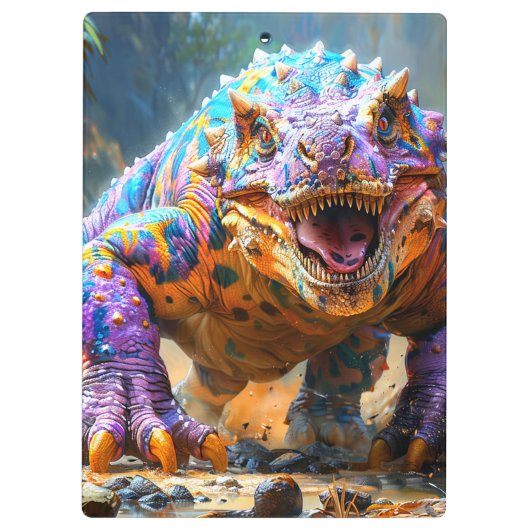 Dinosaurier Klemmbrett (Rückseite)