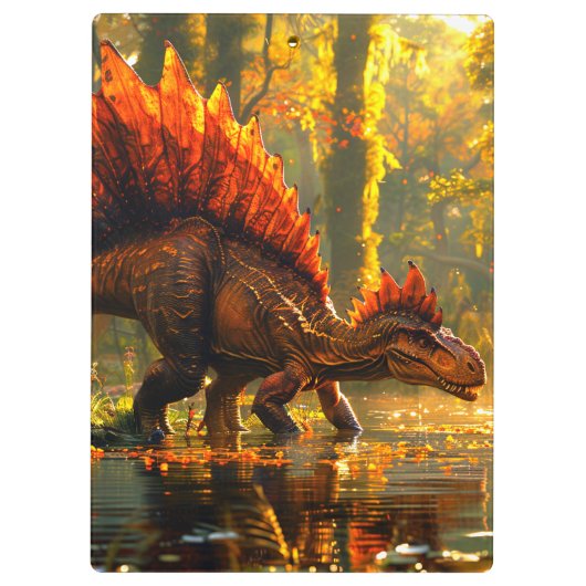 Dinosaurier Klemmbrett (Rückseite)