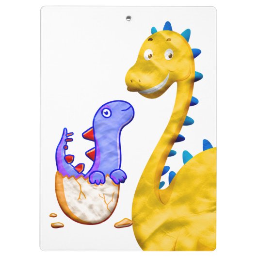 Dinosaurier Klemmbrett (Rückseite)