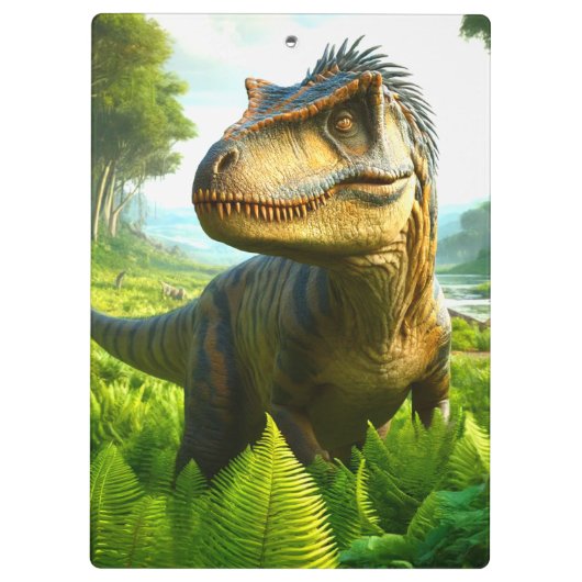 Dinosaurier Klemmbrett (Rückseite)