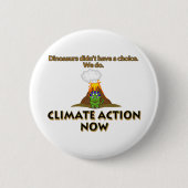 Dinosaurier-Klimawandel Button (Vorderseite)