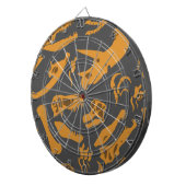 Dinosaurier-Knochen (grau) Dartscheibe (Vorderseite rechts)